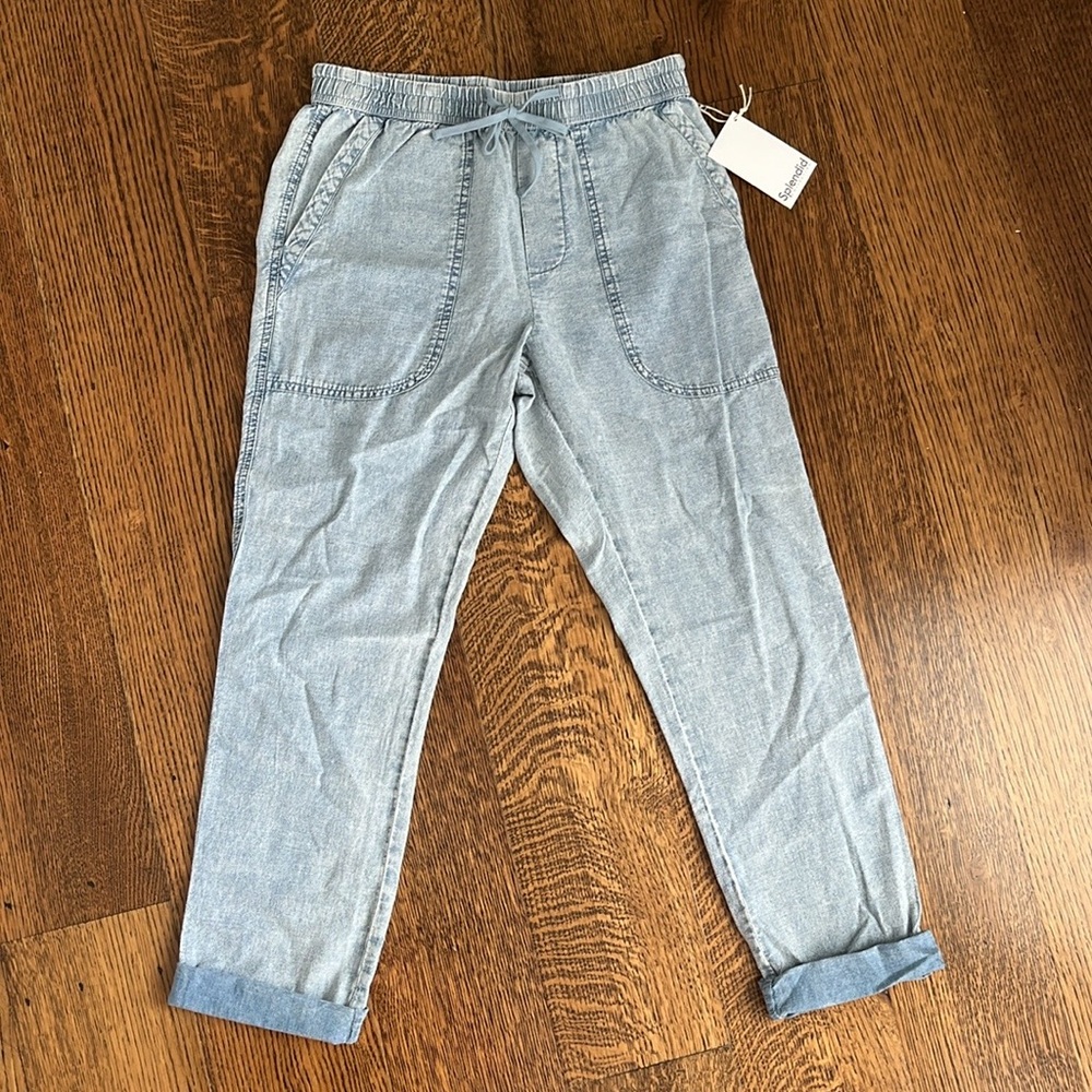 Splendid Chambray Drawstring Pants
